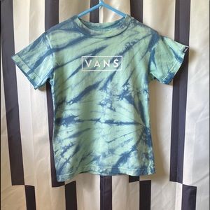 VANS TODDLER TIE DYE BLUE SHORT SLEEVE TEE SHIRT